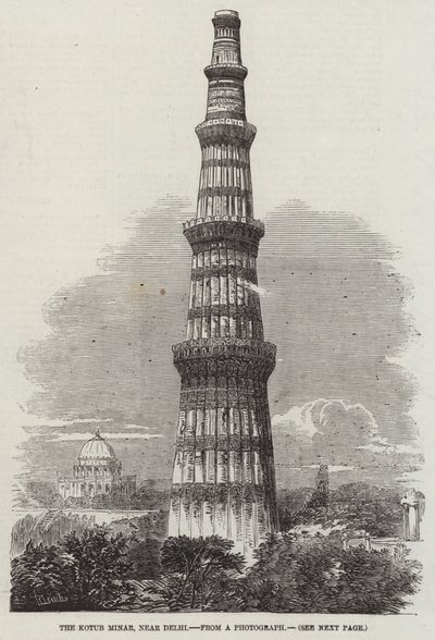 The Kotub Minar, Near Delhi by Richard Principal Leitch